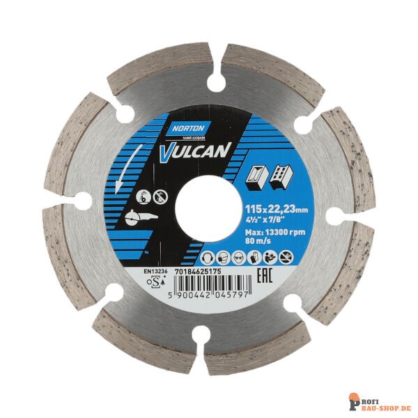 nortonschleifmittel/NORTON_schleifmittel_70184625175 Blades Norton Vulcan-VULCAN UNI-115x22.23-7.5x2_150569